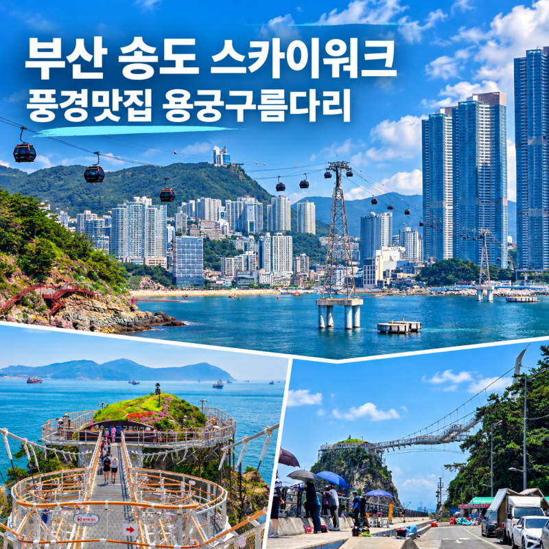 부산 송도용궁구름다리 스카이워크 송도 놀거리 케이블카가 한눈에, 입장료 주차정보