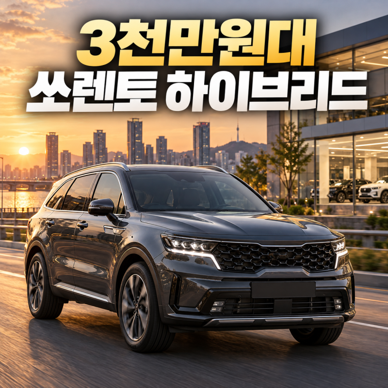 신차는 4천만원 훌쩍 넘는데 3천만원대 쏘렌토 하이브리드가 다시 눈에 들어오는 이유