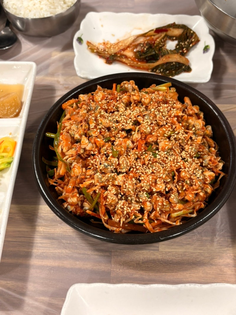 하동 화개장터 맛집 향미가든 재첩회정식 먹고 왔어요 하동 재첩 맛집