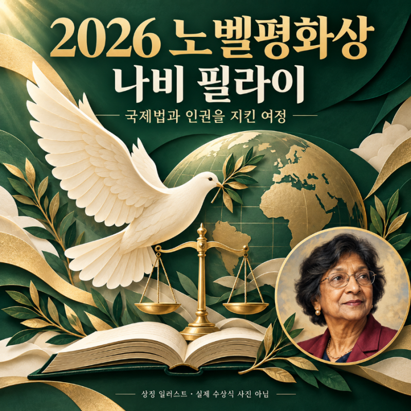 2026 노벨평화상 나비 필라이 누구인가? 수상 이유와 국제법 인권활동 정리
