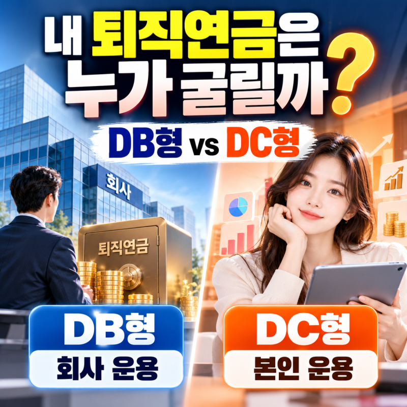 내 퇴직연금은 누가 굴릴까? 퇴직연금 DC형 DB형 차이 알아보기