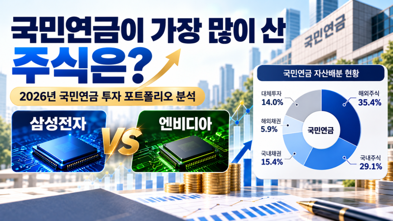 국민연금 투자 종목 TOP 10｜삼성전자·엔비디아 얼마나 보유할까?