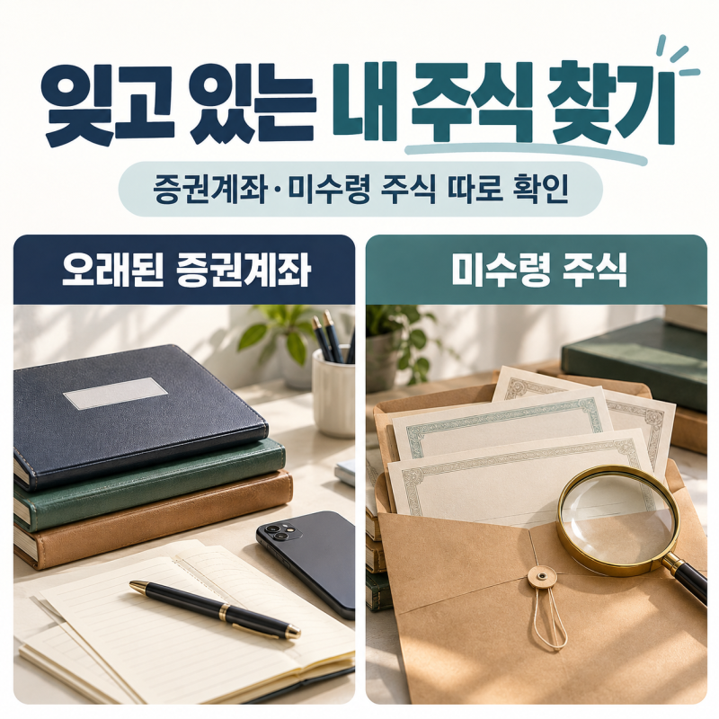 내 명의 주식 조회, 잊고 있던 주식은 어디서 찾을까?