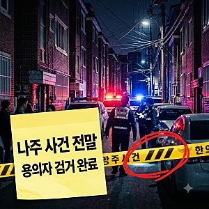 나주 부부 살해 검거, 60대 부부 희생시킨 50대 용의자 구속