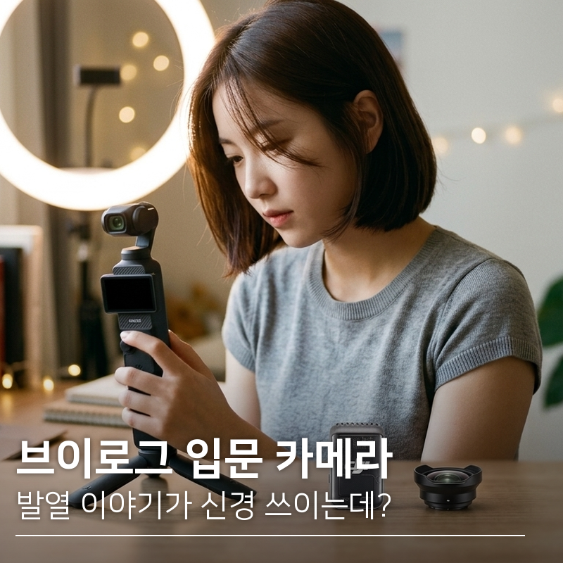 브이로그 입문 짐벌 카메라 | DJI 오즈모 포켓 3 크리에이터 콤보 발열 저장공간 확인