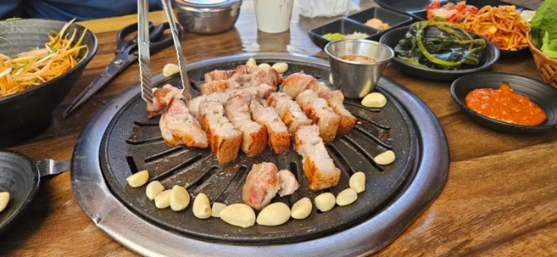 남양주야외바베큐 .북한강 참나무바베큐
