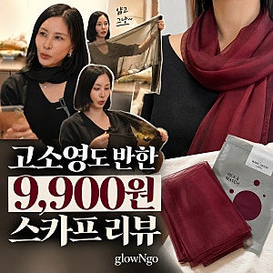 [Pick] 고소영도 반한 9,900원 스카프? 베이직센스 스카프 쿠팡에서 직접 사보다