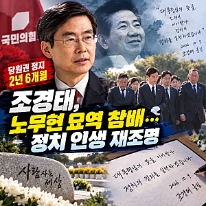 [인물 프로필] 조경태 의원 '당원권 정지 2년 6개월' , 노무현 묘역 참배…정치 인생 재조명