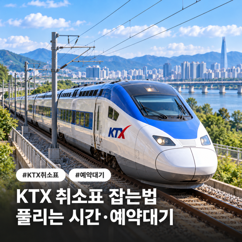 KTX 취소표 잡는법 시간대 예약대기까지 정리