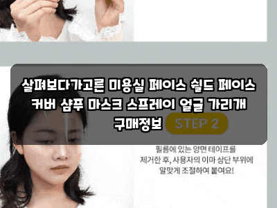 살펴보다가고른 미용실 페이스 쉴드 페이스 커버 샴푸 마스크 스프레이 얼굴 가리개 구매정....