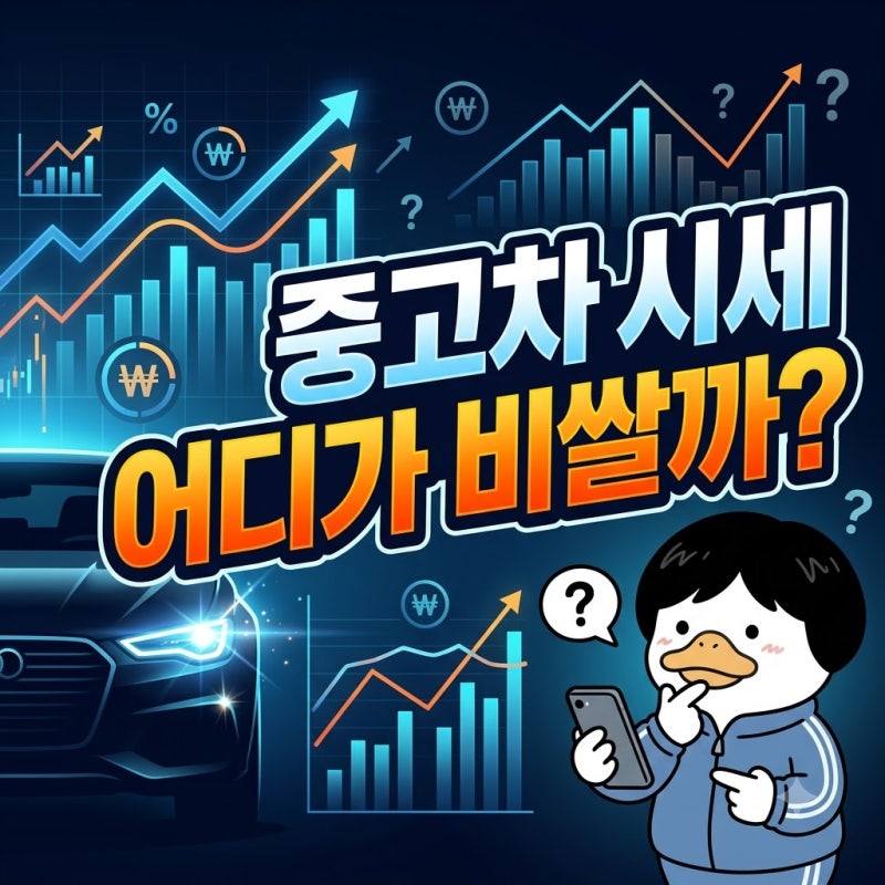 내 차 몸값 올리는 중고차 시세조회 엔카 헤이딜러 케이카 견적 비교 및 최고가 판매 팁