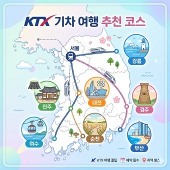 KTX자유석 일반석 비교, 당일치기 기차여행 갈 때 알아둘 탑승 팁