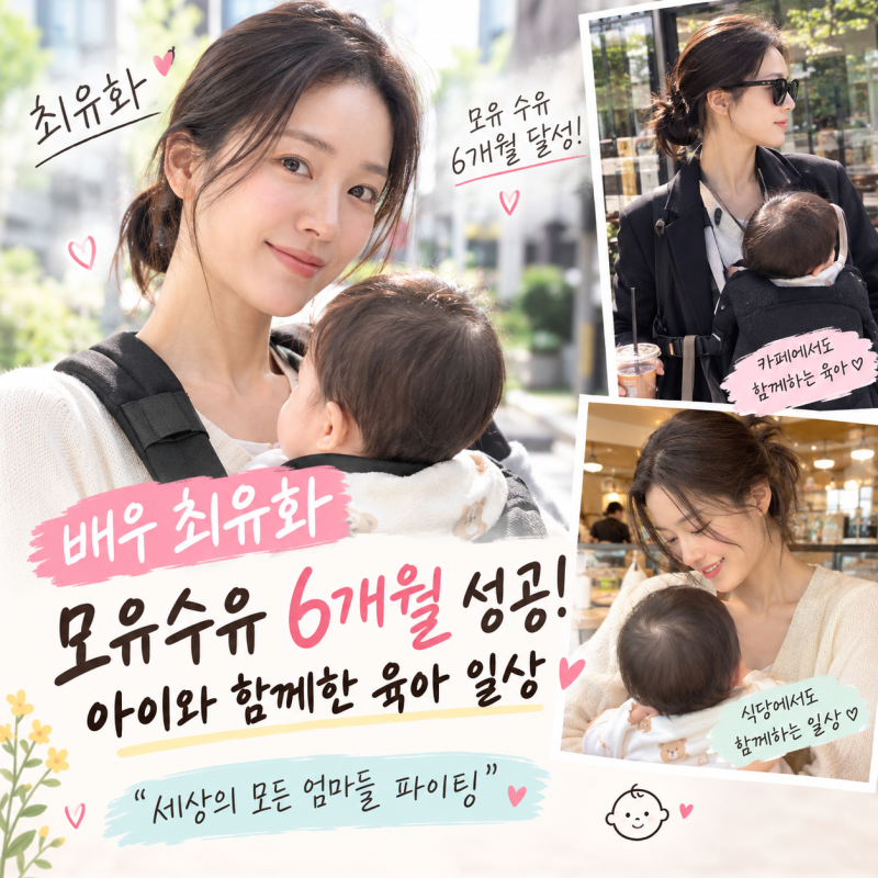 배우 최유화, 모유 수유 6개월 성공! 카페·식당에서도 이어진 육아 일상…“세상의 모든 엄....