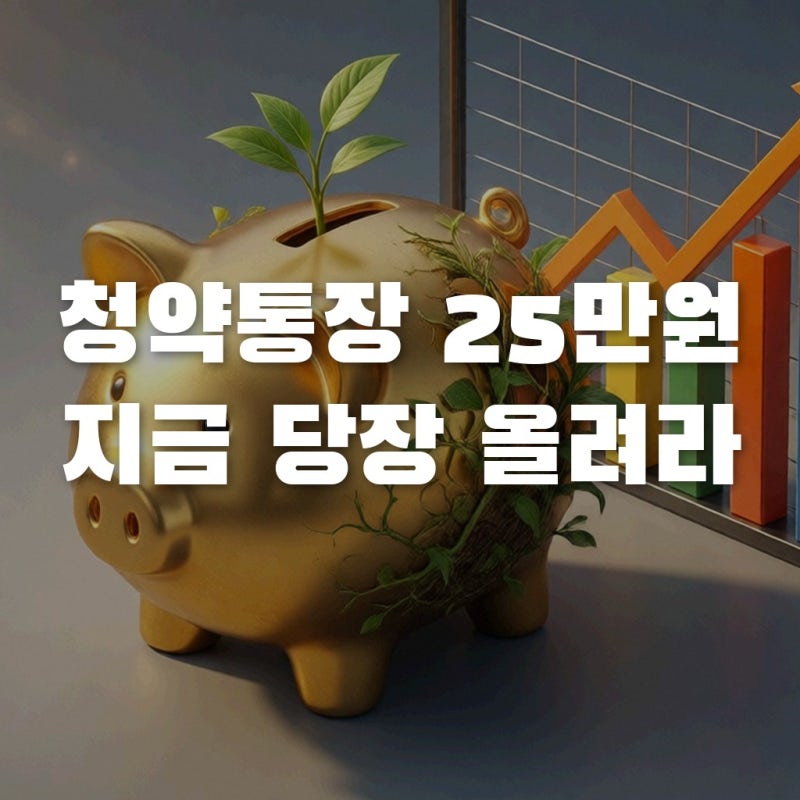 청약통장 25만원 시대 개막, 지금 바로 납입액을 늘려야 당첨되는 이유