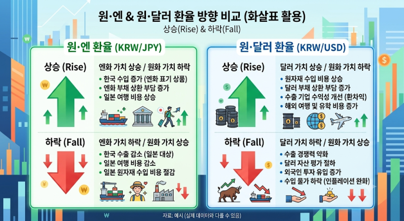 엔화·달러 환율 변동, 일본 여행 경비와 미국 주식 투자 영향은?