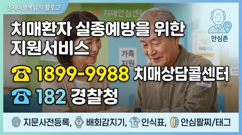 치매실종 예방을 위한 서비스 및 치매검사,치매치료제ㅣ