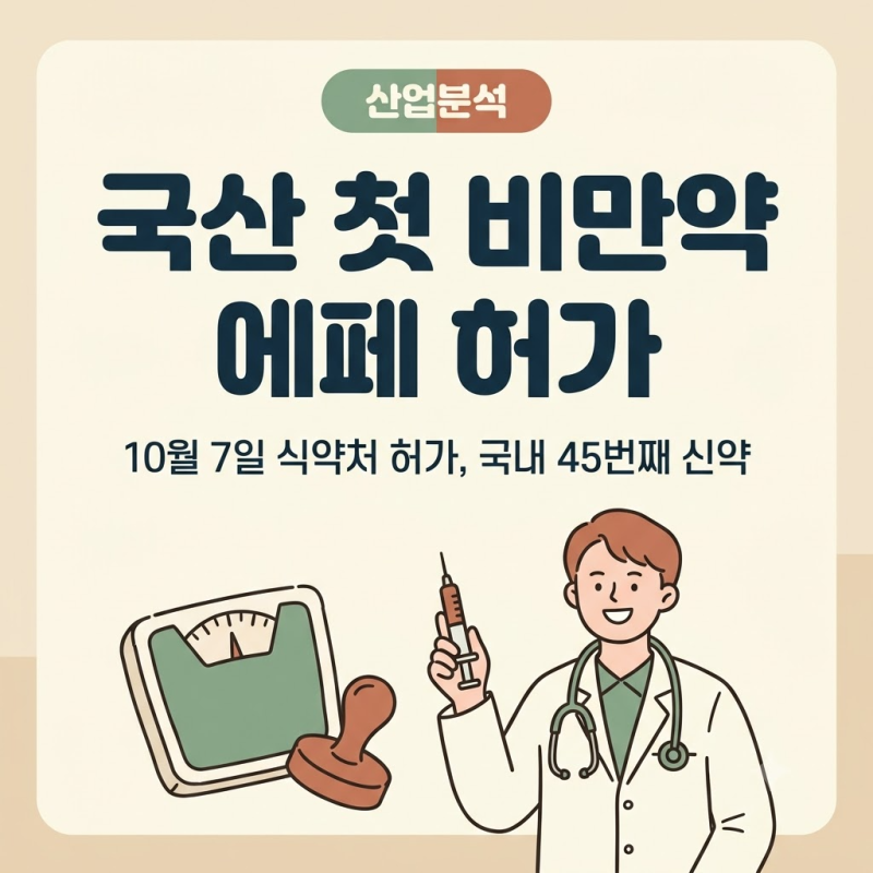 비만치료제 관련주 한미약품 에페 허가, 국산 GLP-1 수혜는 어디까지?