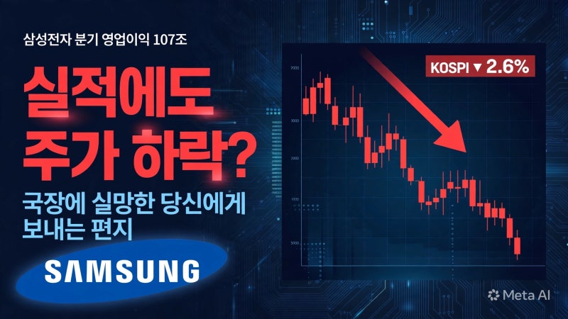 삼성전자 107조 실적에도 주가 하락? 국장에 실망한 당신에게 보내는 편지