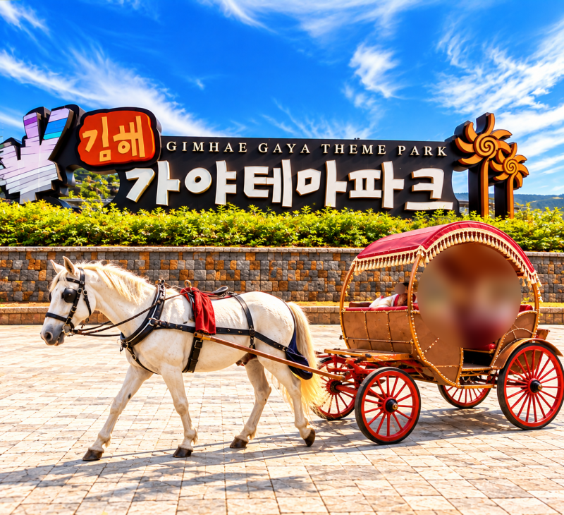김해 가야테마파크 가족 나들이 김해 가볼만한곳, 맛집부터 말타기 드래곤네트까지