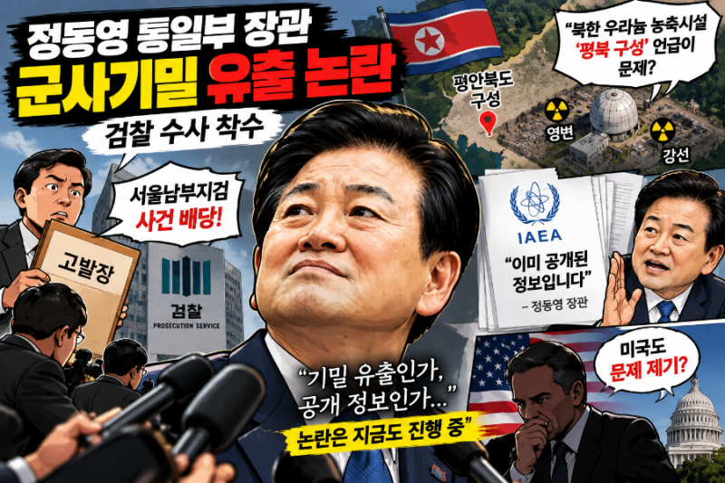 [인포바이브] “북한 핵시설 언급했다가…” 정동영 장관 검찰 고발 사건 배당, 무슨 일?
