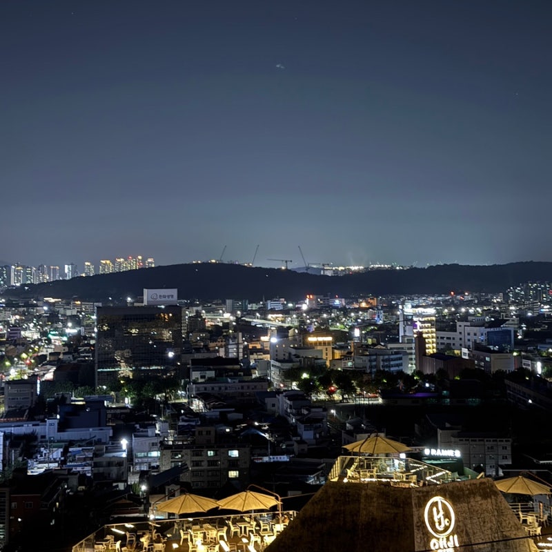 청주 가볼만한곳 야경 명소 수암골전망대 드라이브 코스 추천