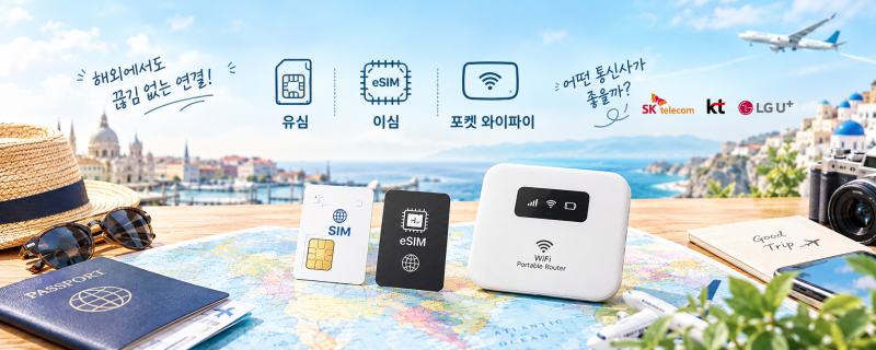 해외여행 유심, 이심, 로밍, 포켓 와이파이 완벽비교. 유심사 20% 할인 꿀팁