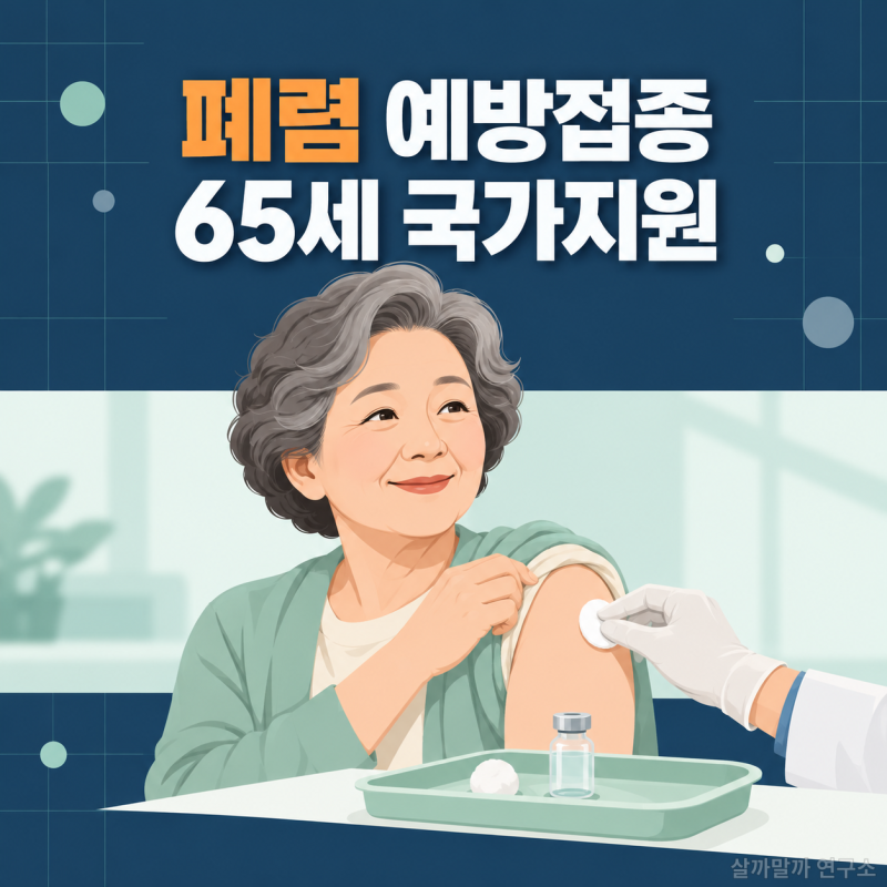 폐렴 예방접종 나이와 종류, 65세 이상 국가지원 대상 확인