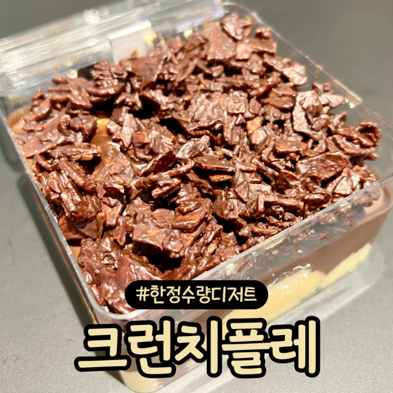 용산 아이파크몰 치플레 한정수량 초코 크런치플레 맛은? 솔직후기