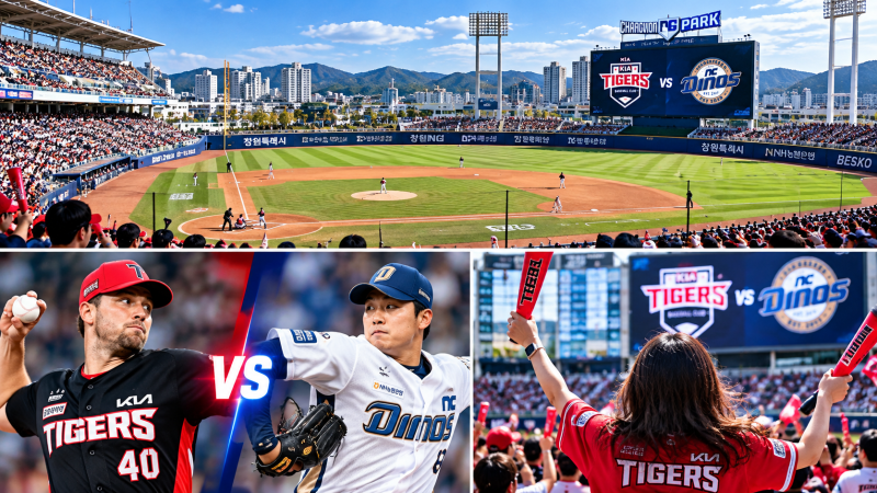 KIA NC 오늘 경기, 3위 KIA와 7위 NC의 맞대결