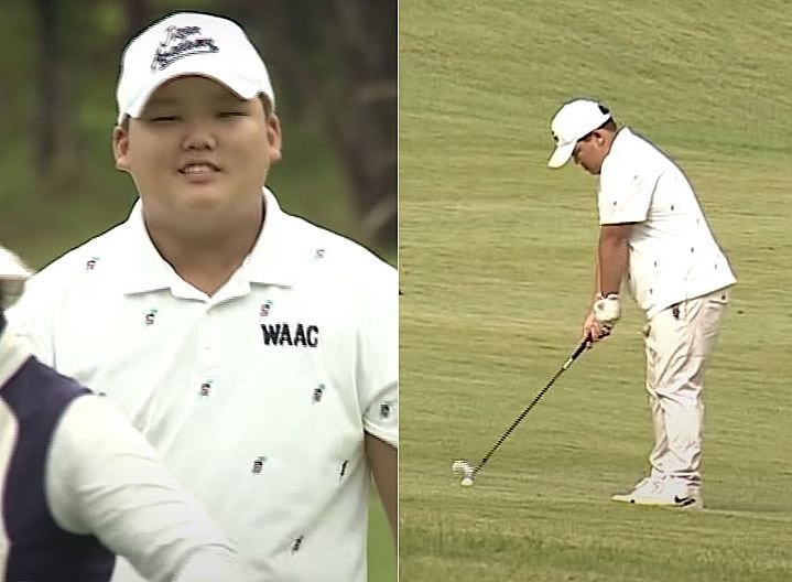야구 접고 골프채 쥔 강호동 아들, 188cm 거포가 전국대회 2위까지 했다는데… 아빠의 한마디....
