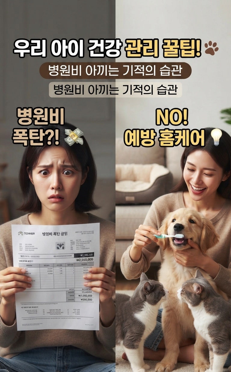 강아지 고양이 병원비 절약 반려견 건강관리 꿀팁