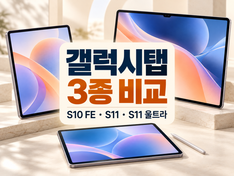 갤럭시탭 추천｜S10 FE·S11·S11 울트라, 아이 인강용부터 작업용까지