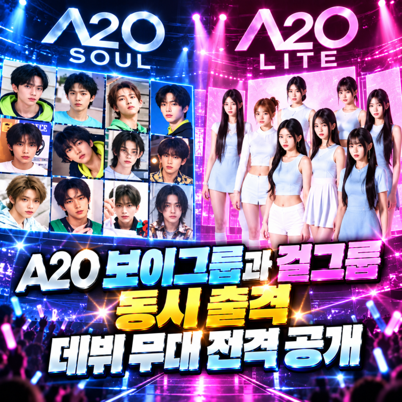 이수만 A2O 보이그룹과 걸그룹 동시 출격 데뷔 무대 전격 공개