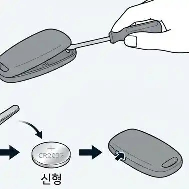 [기아 EV3] 스마트키 배터리 교체 방법 및 방전 시 비상키로 시동 거는 법