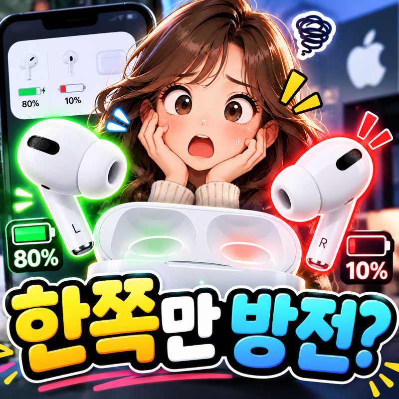 에어팟 한쪽만 배터리가 빨리 닳는다? 고장이라고 생각하기 전에 확인할 6가지