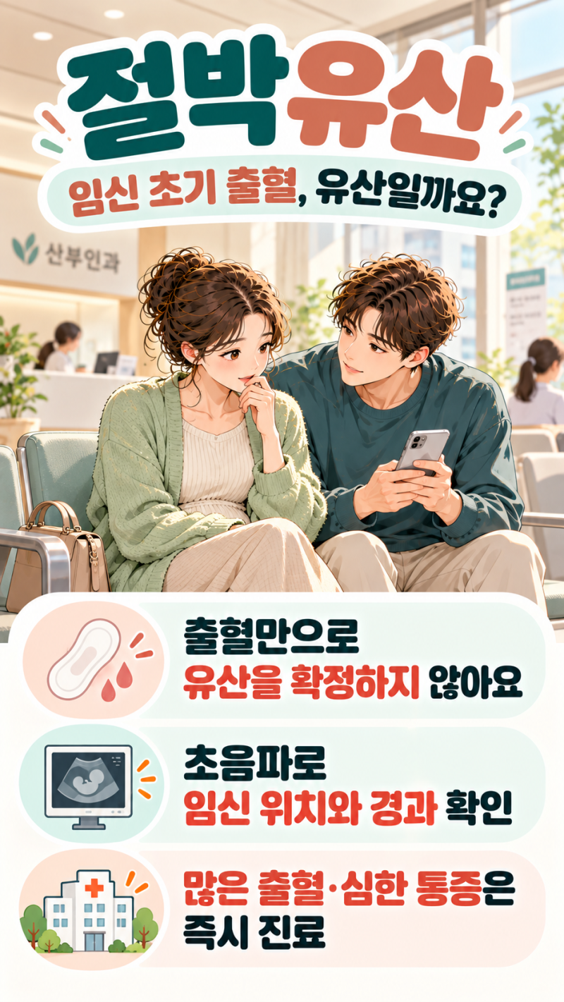 절박유산, 임신 초기 출혈이 있으면 유산인가요?