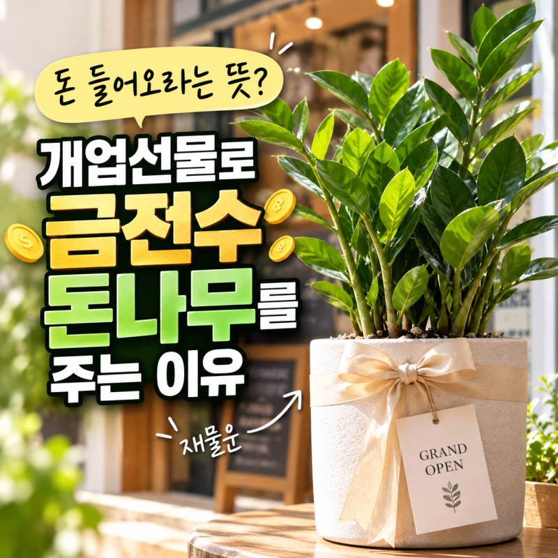 돈 들어오라는 뜻? 개업선물로 금전수 돈나무를 주는 이유
