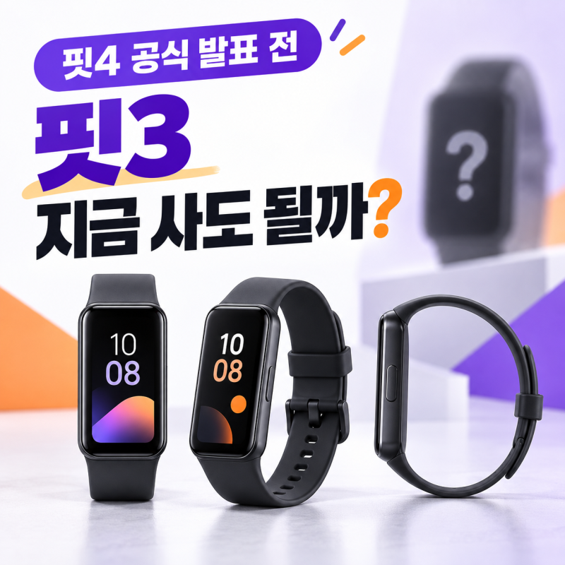 "갤럭시핏4 출시일 언제?" 갤럭시핏3와 달라진 점·확정된 정보 및 구매 전 체크리스트