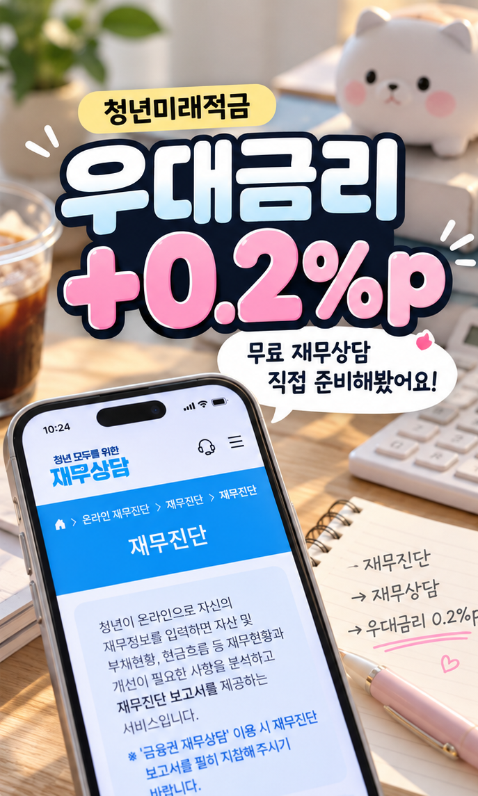 청년미래적금 우대금리 0.2%p 받으려면? 무료 재무상담 신청 준비 후기