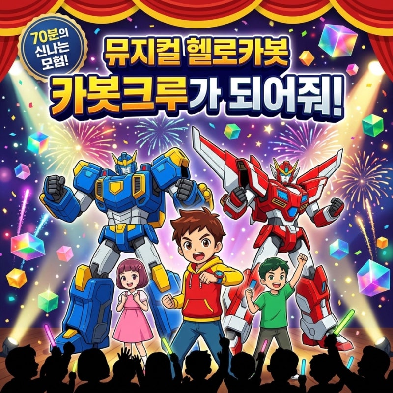 헬로카봇 뮤지컬 예매·공연정보｜카봇크루가 되어줘, 70분의 모험!