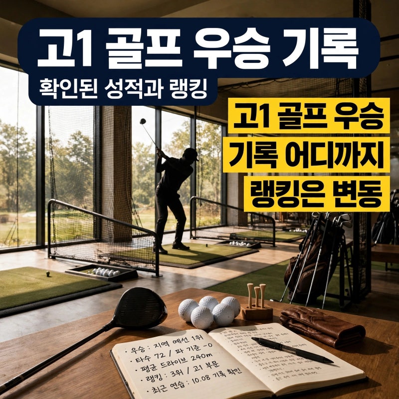강호동 아들 시후, 고1 골프 우승 기록은 어디까지 확인됐나