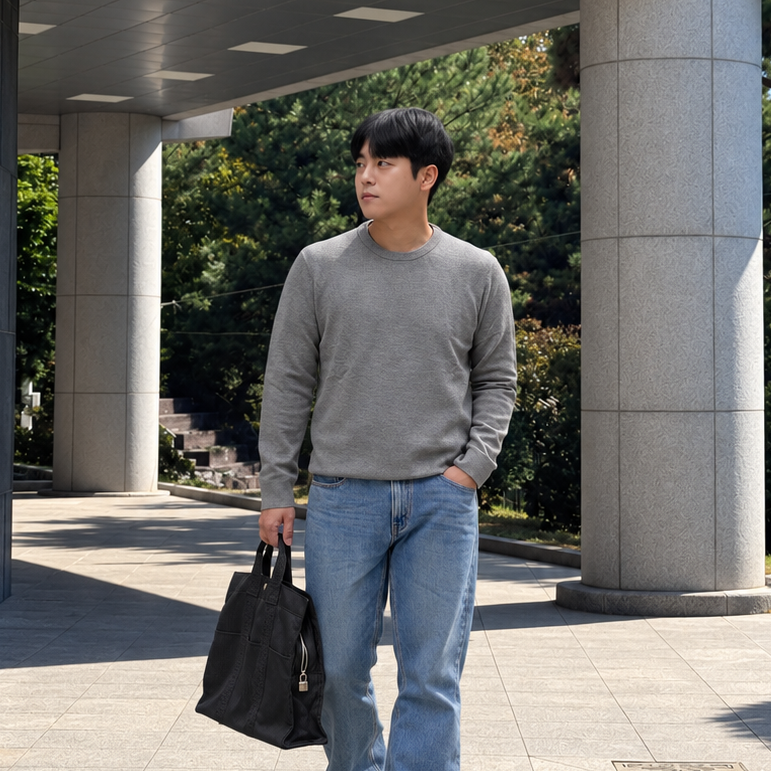 30대 남자 옷 스웨터 브랜드 에디션 센서빌리티 남성 가을 캐시미어 니트 코디