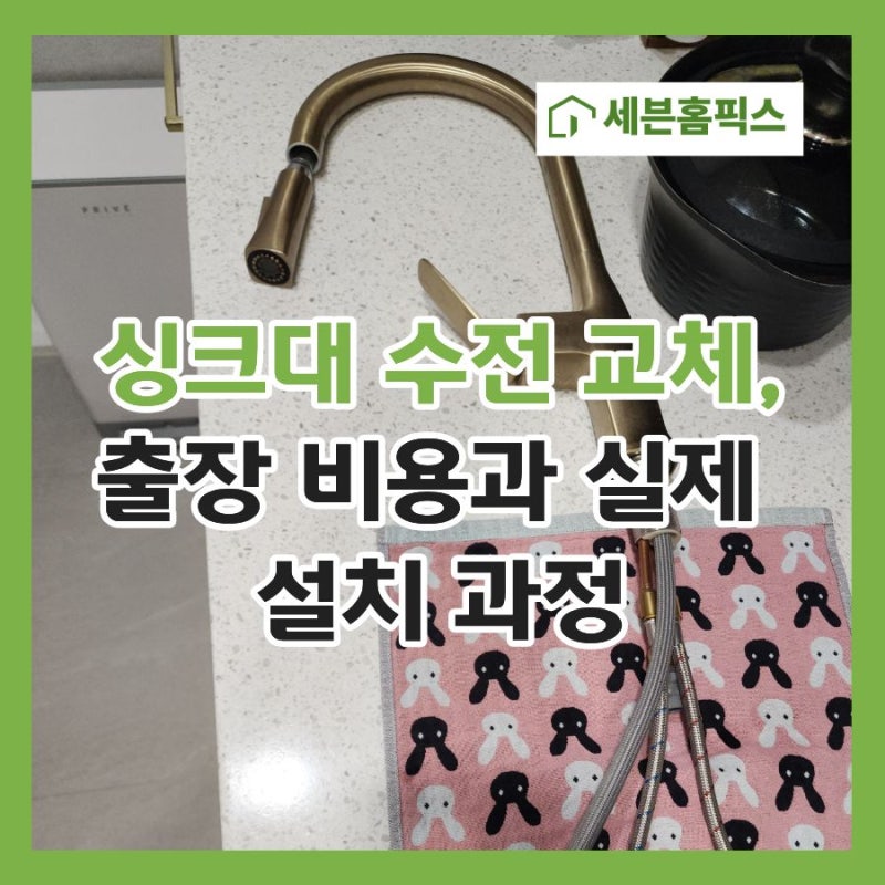 싱크대 수전 교체, 출장으로 진행할 때 비용과 실제 설치 과정