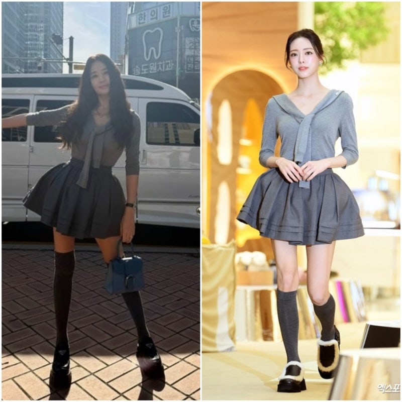 김혜수·유나, 나이 뛰어넘은 패션, 33세 차이 무색하게 만든 완벽 소화력