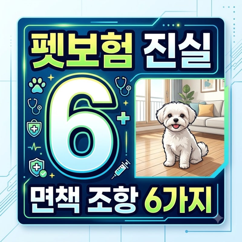 펫보험 면책 조항 6가지, 90%가 모르는 병원비 거절 이유