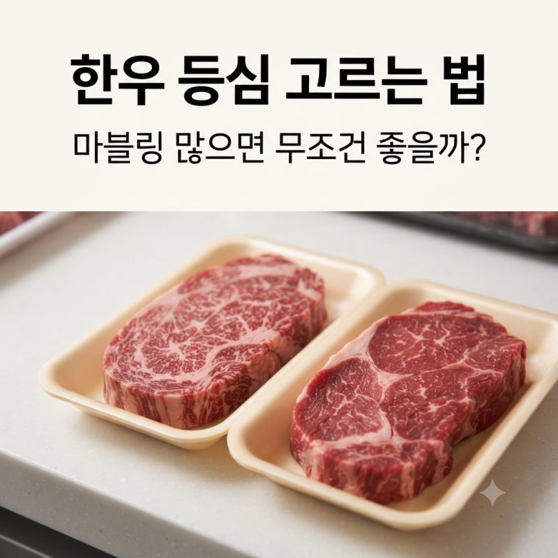 한우 등심 고르는 법, 마블링 많다고 무조건 좋은 걸까?