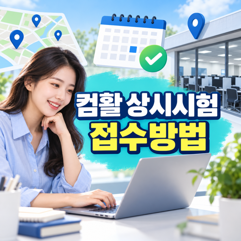 컴활 상시시험 접수 시험장마다 날짜가 다른 이유와 확인 방법