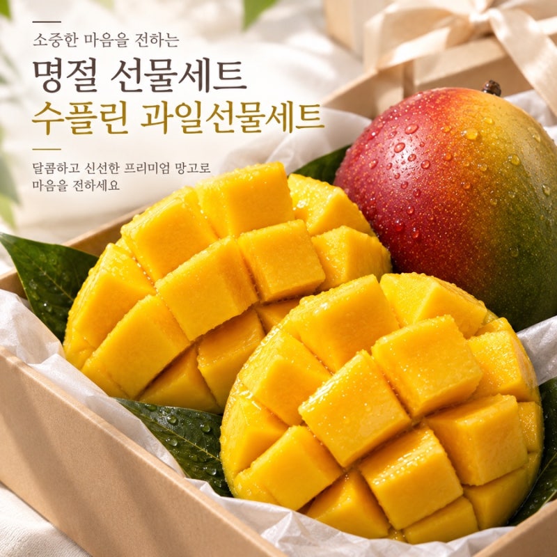 명절 선물세트 추천 수플린 애플망고 과일선물세트 먹어본 찐후기