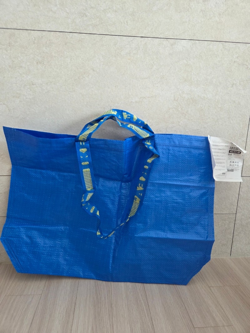 분리수거 가방 끝판왕! 1,500원 이케아 프락타(FRAKTA) 장바구니 M 내구성·가성비 리뷰✨️
