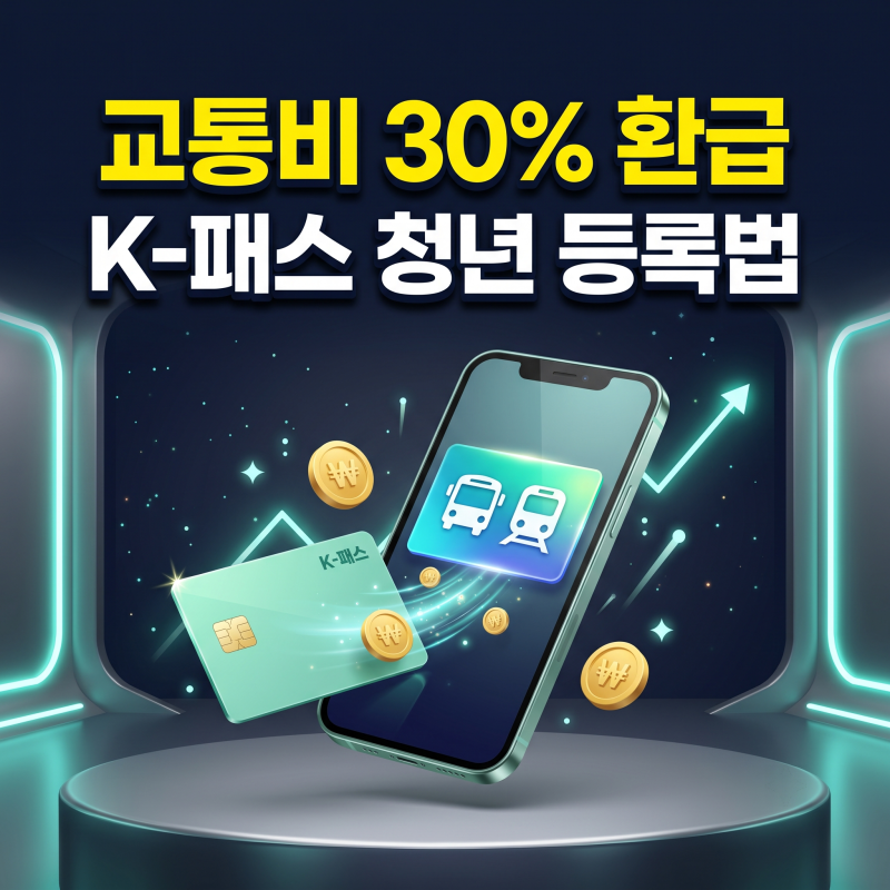 교통비 30% 환급! K-패스 청년 신청 및 등록법
